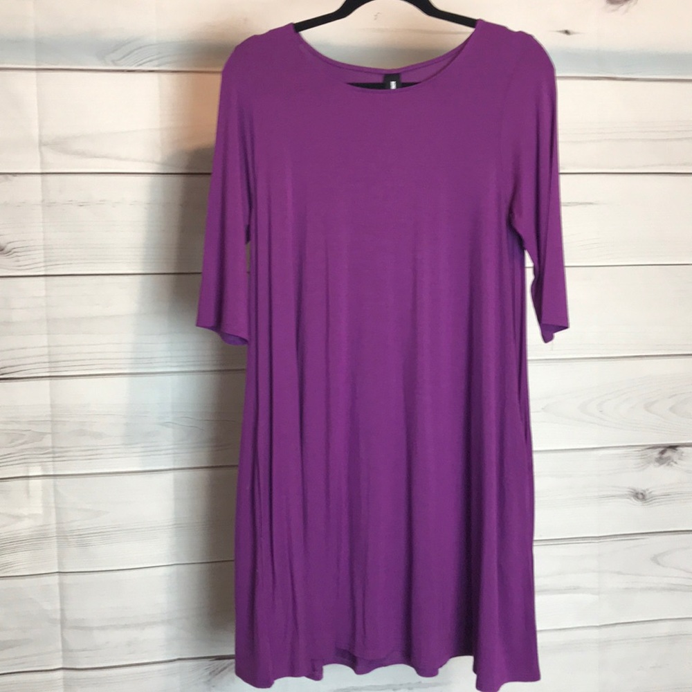 Purple swing tunic